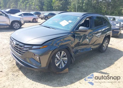 2024 Hyundai Tucson Hybrid Blue из США, поврежденный, VIN KM8JBCD15RU195873